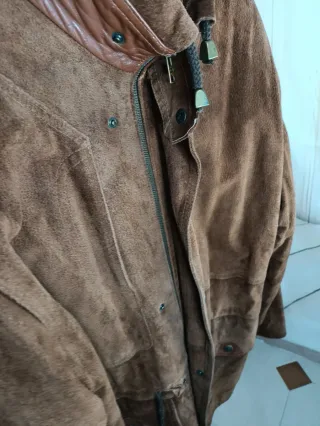 Cappotto in Pelle Vintage Marrone