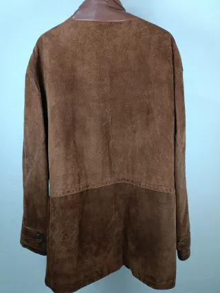 Cappotto in Pelle Vintage Marrone