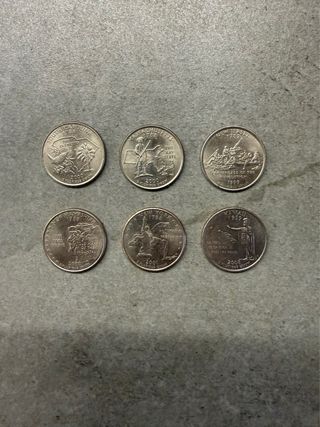 Monedas de EE.UU. (Kennedy, Sacagawea, Nickel, Pen