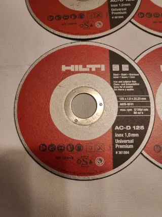 Discos Corte Inoxidable Hilti 125mm