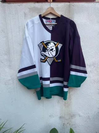 Camiseta Hockey CCM Mighty Ducks M 90s
