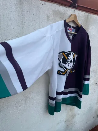 Camiseta Hockey CCM Mighty Ducks M 90s