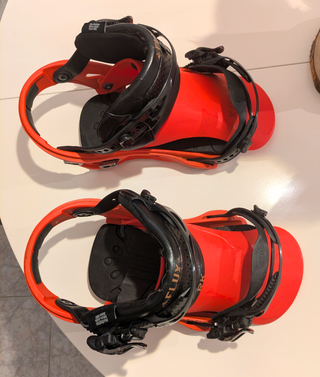 Fijaciones Snowboard Flux RK Talla M Naranja