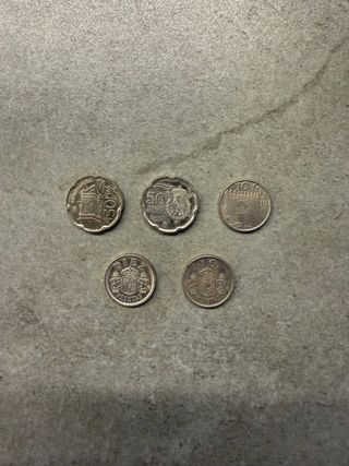 Lote 5 Monedas Españolas