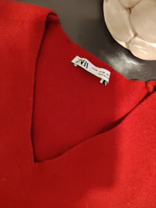 Jersey Zara Rojo Talla M