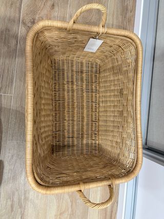 Cesto de mimbre Zara Home