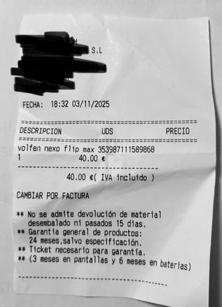 Teléfono Völfen Nexo Flip Max Negro