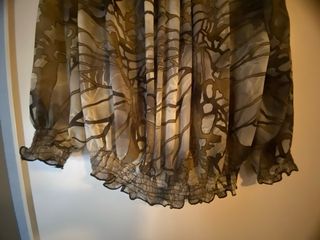 Blusa transparente estampada