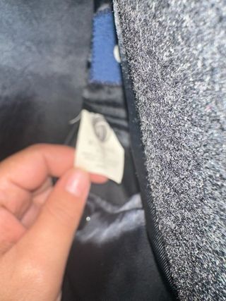 Abrigo largo hombre negro gris