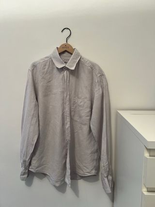 Camisa de lino lavada