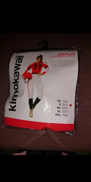 Disfraz Fútbol Americano Kimokawaii Talla S