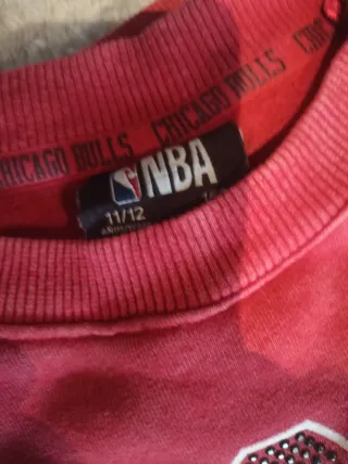 Sudadera Chicago Bulls Roja Niña