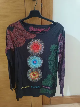 Camiseta Desigual Manga Larga Talla XL