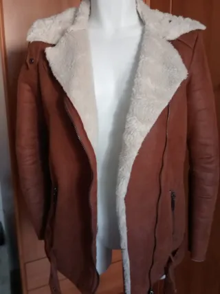 Cazadora aviador señora marrón