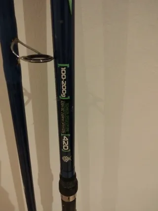 Caña de pescar carbono surfcasting