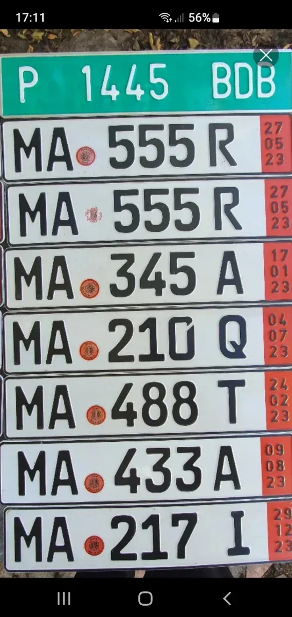 MATRICULA ANTIGUA DE ALEMANIA PARA DECORACIÓN