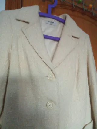 Chaqueta de señora lana cruda