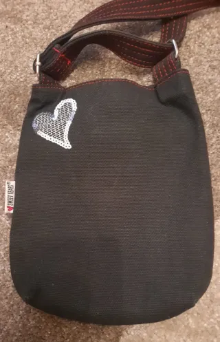 Borsetta Sweet Year nera con paillettes