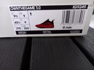 Zapatillas Adidas Ownthegame 3.0 Talla 43 1/3