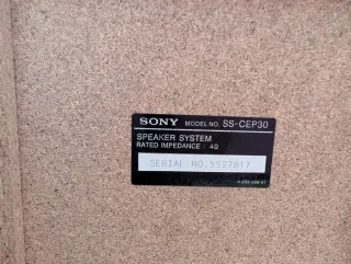 Minicadena Sony CMT-EP30 Plata