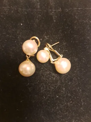 Pendientes Majorica Perla Oro