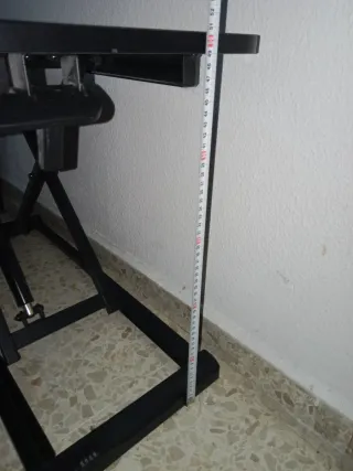 Mesa escritorio elevable negra