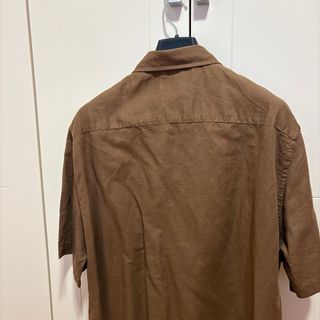 Camisa Manga Corta Mango Marrón