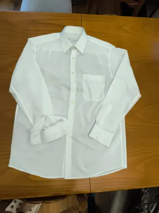 Camisa Blanca Manga Larga
