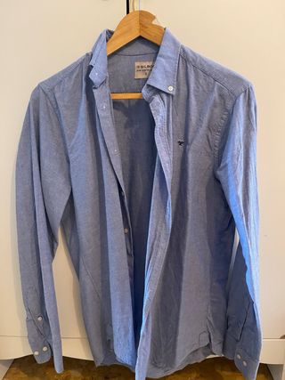 Camisa Slim Fit Azul Silbon Talla S