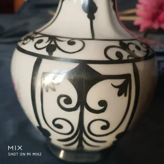 Juego 2 jarrones 1 caja Bohemia plata ley