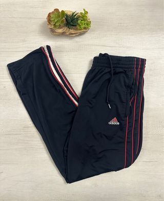 Adidas Vintage Joggers Uomo L Blu Rosso