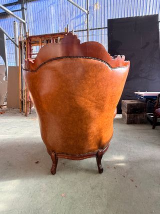 Sillones de cuero Vintage Marrón