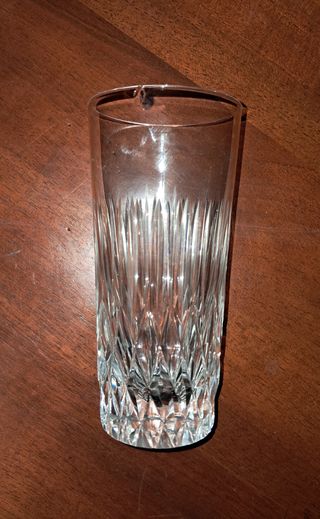 Set 6 bicchieri alti lavorati stile cristallo