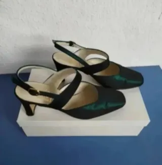 Zapatos Sole Piel Slingback Verdes
