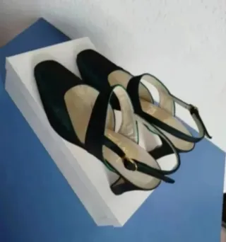 Zapatos Sole Piel Slingback Verdes