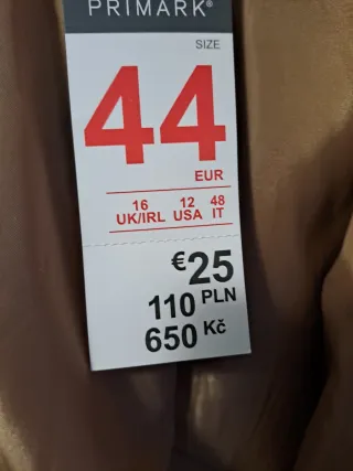 Chaqueta Beige Primark Talla 44