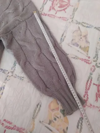 Jersey mujer cuello vuelto gris