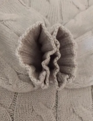 Jersey mujer cuello vuelto gris