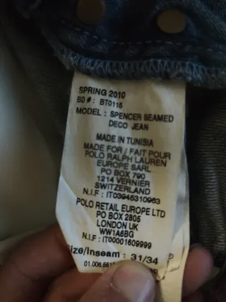 Pantalón Ralph Lauren Azul