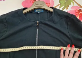 Blusa Luisa Spagnoli in viscosa ed ecopelle