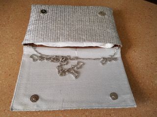 Bolso de Yute Plata - Sin Usar