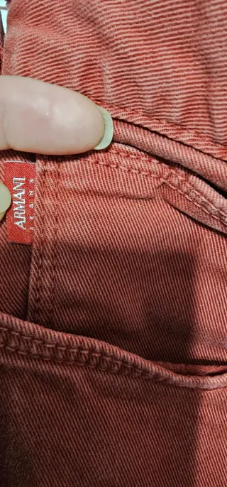Vaqueros Armani Rojos Hombre