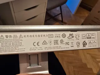 Monitor HP 23,8 Gris y Blanco