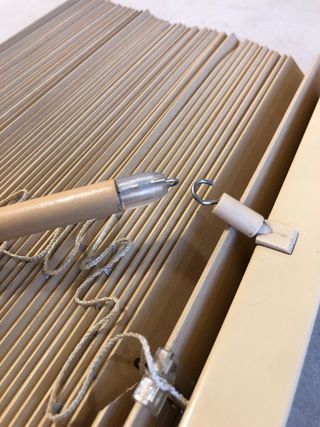 Cortina Veneciana Madera Beige/Marrón