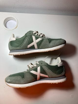 Zapatillas Munich Talla 41 Verde/Beige