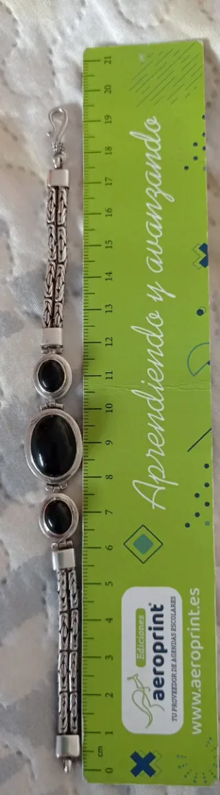 Pulsera bizantina con Onix.