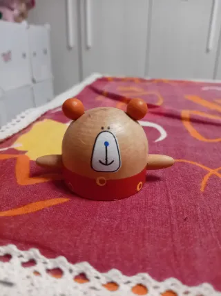 Temperino vintage orsetto in legno