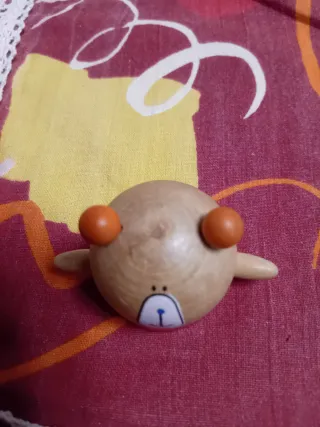 Temperino vintage orsetto in legno