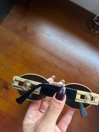 Gafas de Sol Versace Unisex Negro/Dorado