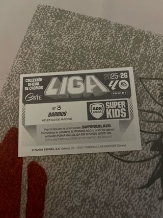 Cromo Super Kids Pablo Barrios - ADN La Liga